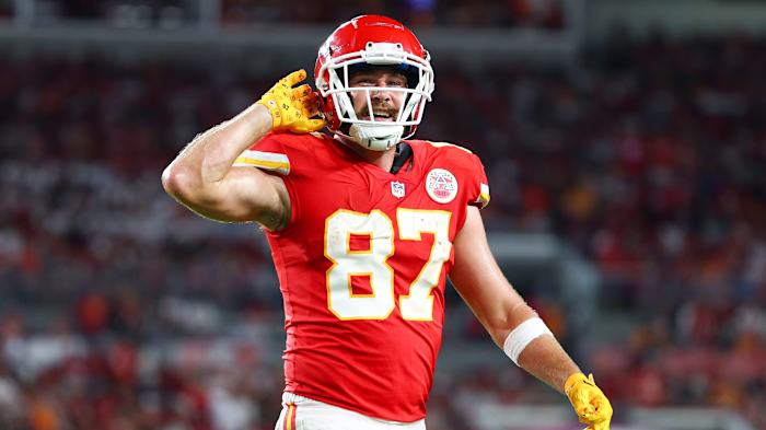 Chiefs tight end Travis Kelce has had multiple 1,000-yard receiving seasons.